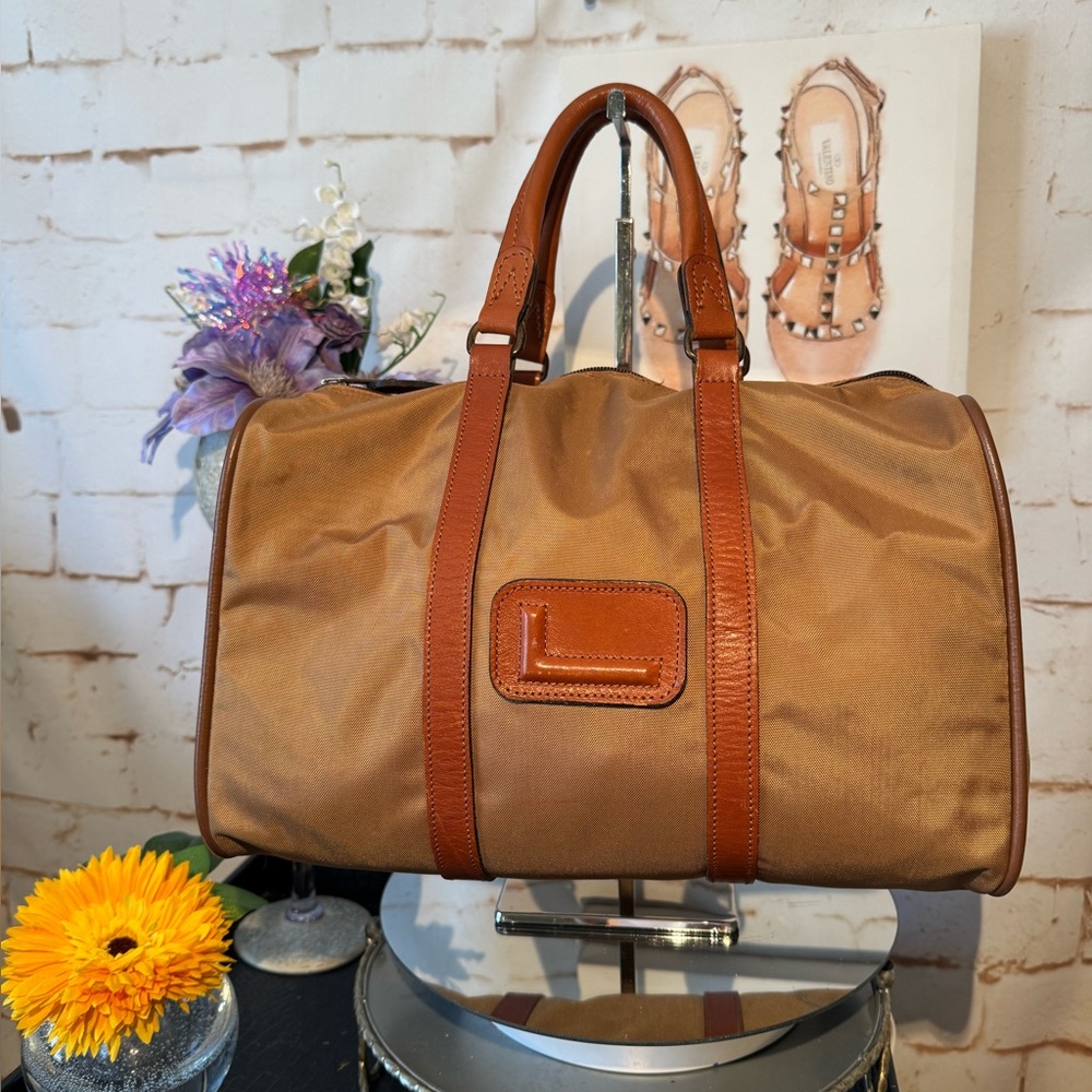 Authentic Lancel Speedy Bag Leather Nylon